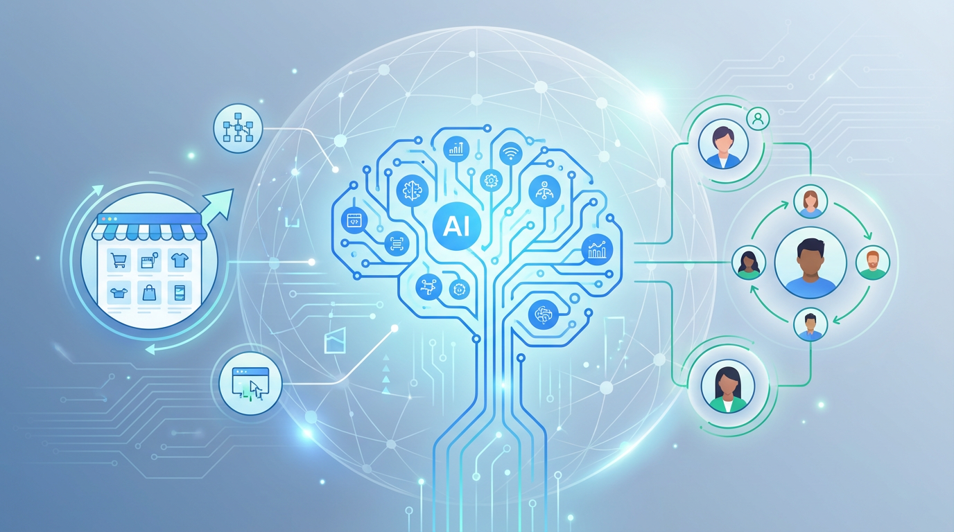Agentic AI Commerce and Personalization Landing Page