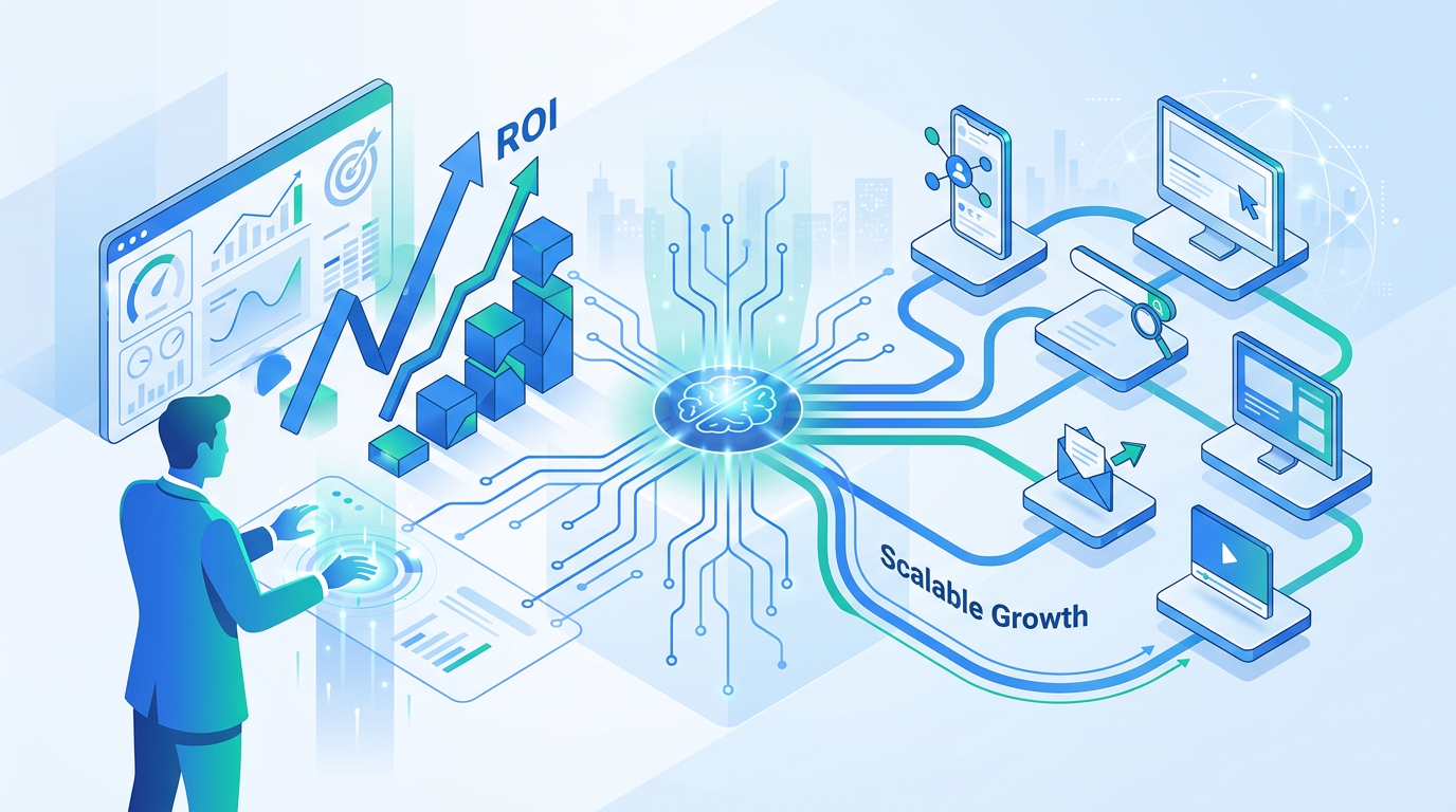 AI Advertising Automation and CAC Optimization Landing Page