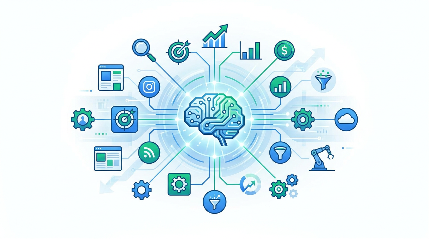 AI Advertising Automation & CAC Optimization Landing Page