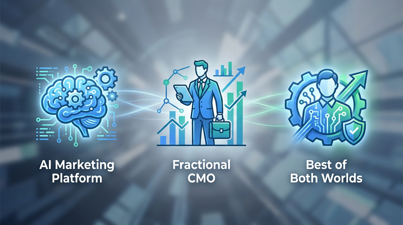 AI Marketing Platform vs. Fractional CMO: The Hybrid Advantage