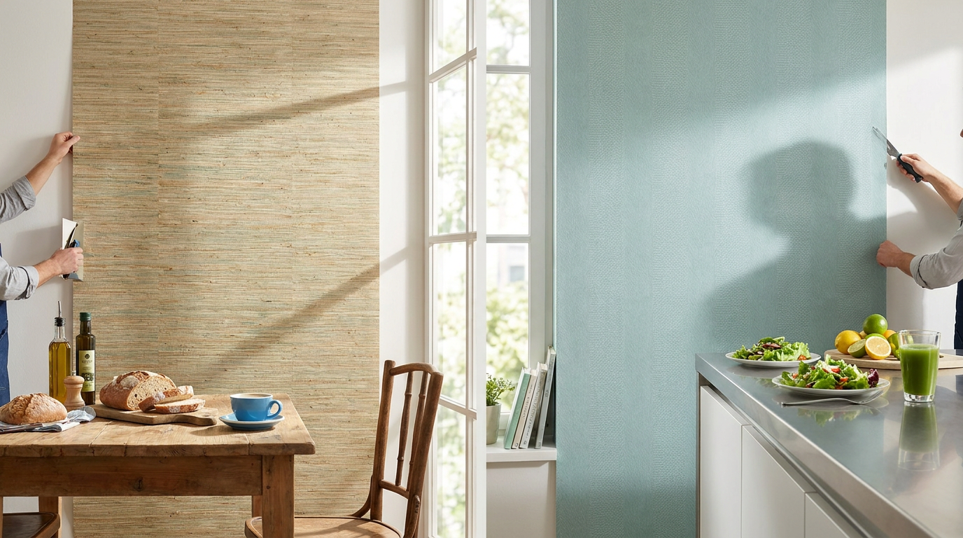 Grasscloth vs. Vinyl Wallpaper Installation Guide