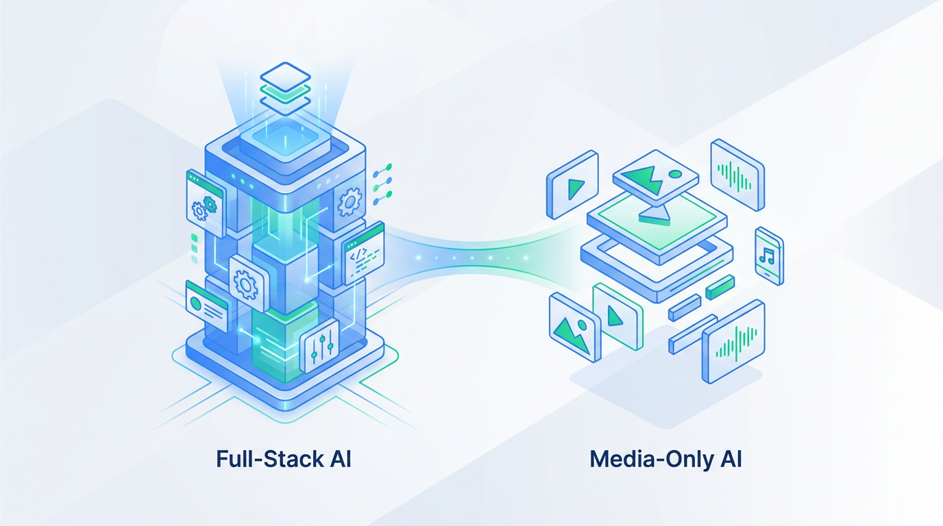 Twitter Thread: Why Full-Stack Beats Media-Only AI