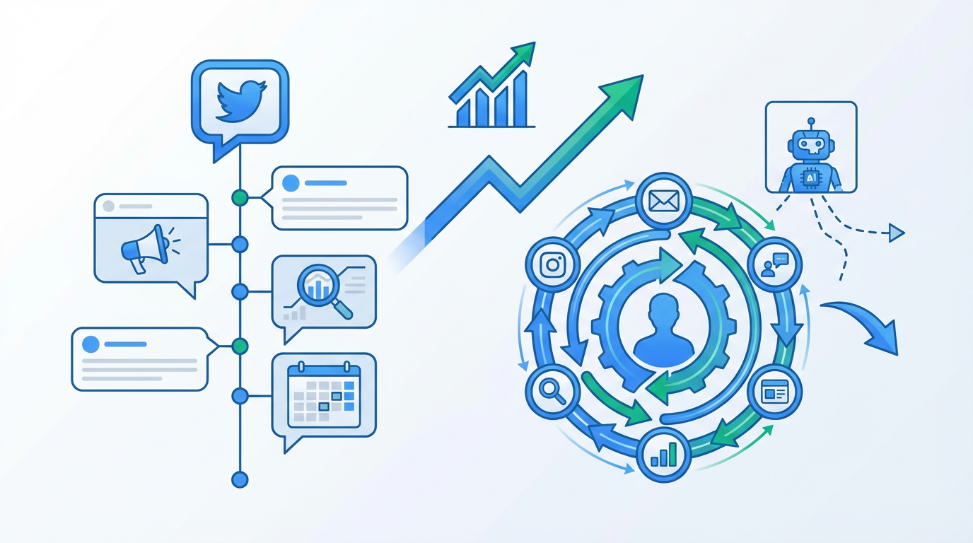 Twitter Thread: Why Full-Stack Marketing Beats Pure Automation